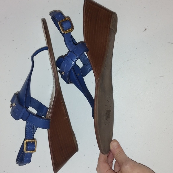 Tory Burch Women’s wedges Royal Blue size 10.5 - Picture 13 of 16